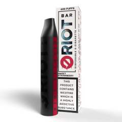 RIOT BAR Disposable Zero - Sweet Strawberry Ice 0mg